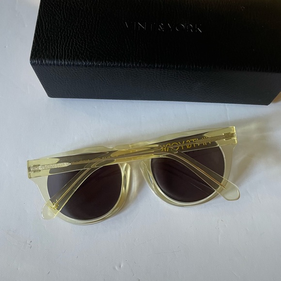 New Vint & York Flat Iron Sunglasses Acetate Frame Glasses 52-21-135 - Picture 4 of 7